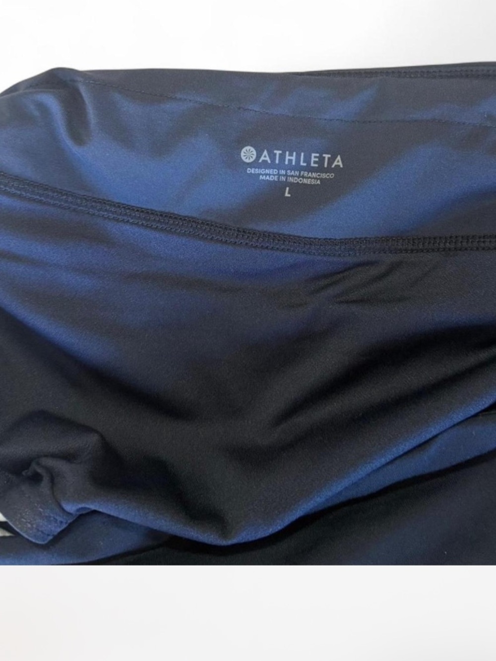 Athleta Black Floral Print Athletic Shorts - Picture 5 of 7